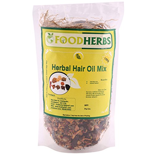 Product Cover Foodherbs Herbal Hair Oil Mix (18 Vital Herbs) For long, thick, and lustrous hair