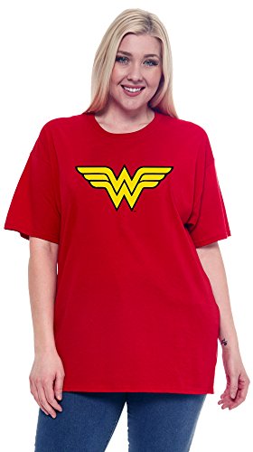 Product Cover DC Comics Wonder Woman Plus Size T-Shirt Logo Graphic Costume Print 100% Cotton