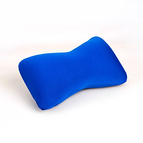 Product Cover Cushie Pillows 11 inches x 8 inches x 6 inches Microbead Bolster Squishy/Flexible/Hypoallergenic/Extremely Comfortable Pillow - Blue
