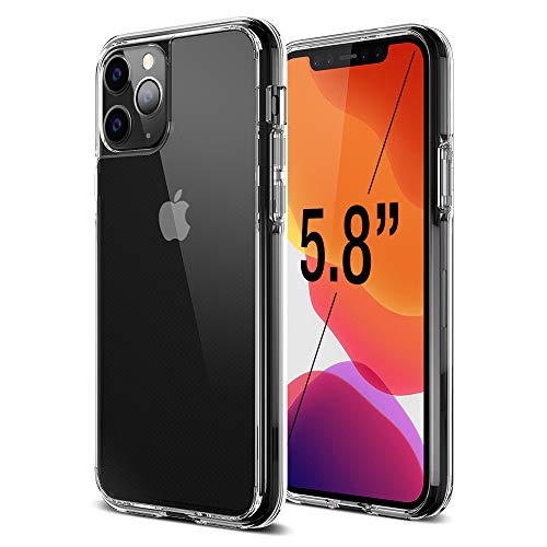 Product Cover Trianium Clarium Series Designed for Apple iPhone 11 Pro (2019 5.8 Inch) TPU Cushion Clear Frame iPhone 11 Pro Case Protection and Hybrid Rigid Backing Cover - Clear