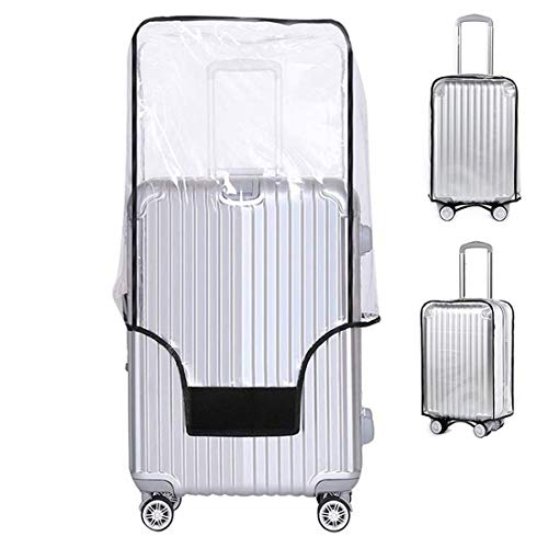 Product Cover Yotako Clear PVC Suitcase Cover Protectors 20 24 28 30 Inch Luggage Cover for Wheeled Suitcase (24''(16.3.''L x 10.6''W x 22.4''H))