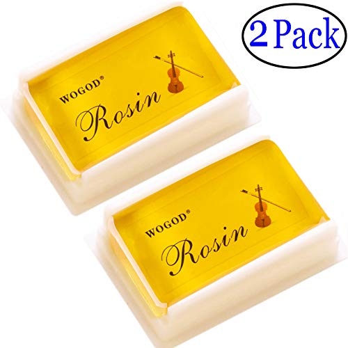 Product Cover Rosin Violin Rosin Light Low Dust Rosin 2 Pack for Bows for Violin Viola and Cello