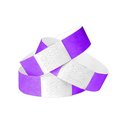 Product Cover WristCo Purple 3/4 Inch Tyvek Unnumbered 500 Count Paper Wristbands for Events