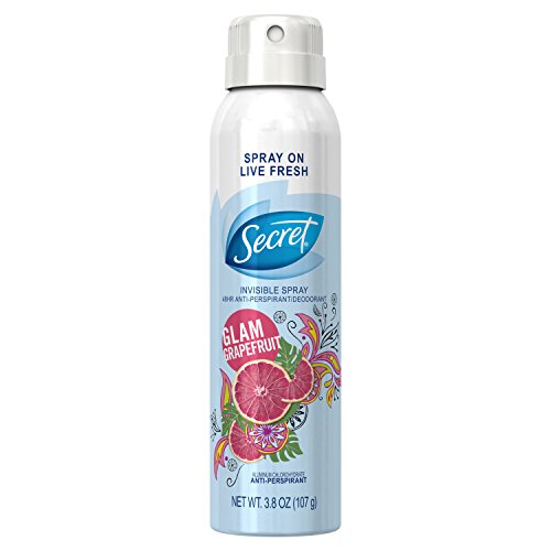 Product Cover Secret Invisible Spray Antiperspirant and Deodorant for women, Grapefruit Glam, 3.8 oz  Packaging may Vary
