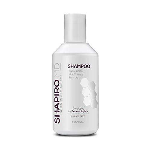 Product Cover Hair Loss Shampoo | All-Natural DHT Blockers for Thinning Hair Developed by Dermatologists | Experience Healthier, Fuller and Thicker Looking Hair - Shapiro MD | 1-Month Hair Shampoo Supply