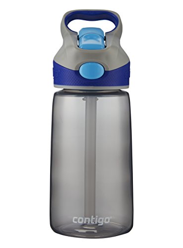 Product Cover Contigo AUTOSPOUT Straw Striker Kids Water Bottle, 14 oz, Charcoal