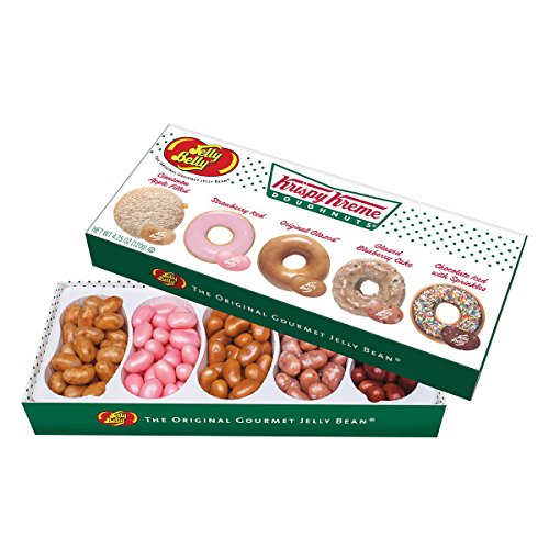 Product Cover Jelly Belly Krispy Kreme Doughnuts Jelly Beans Gift Box, 5 Flavors, 4.25-oz