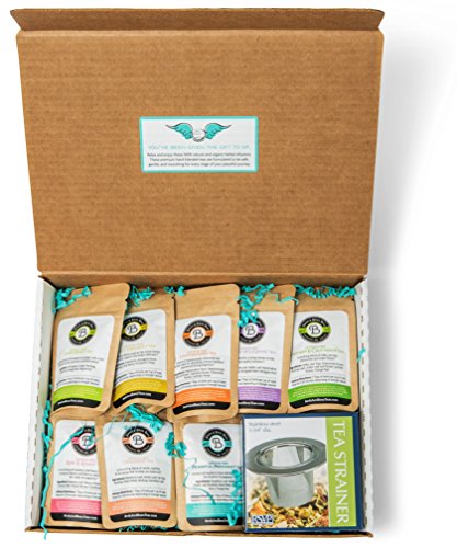 Product Cover Birds & Bees Teas - Pregnancy Tea Sampler Set, Perfect Pregnancy Gift for Women and Pregnant Mom Gift for First Time Moms or Pregnancy Announcement Gift - 9 Teas with 5 Servings Each.