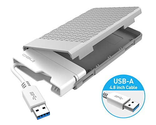 Product Cover ineo USB 3.0 Tool-Free External Hard Drive Enclosure for 2.5 inch 9.5mm & 7mm SATA HDD SSD with UASP Supported and Screwless (USB 3.0 Type A) [T2578]
