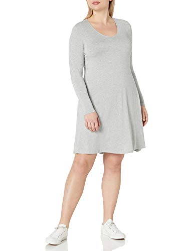 Product Cover Amazon Brand - Daily Ritual Women's Plus Size Jersey Long-Sleeve V-Neck Dress