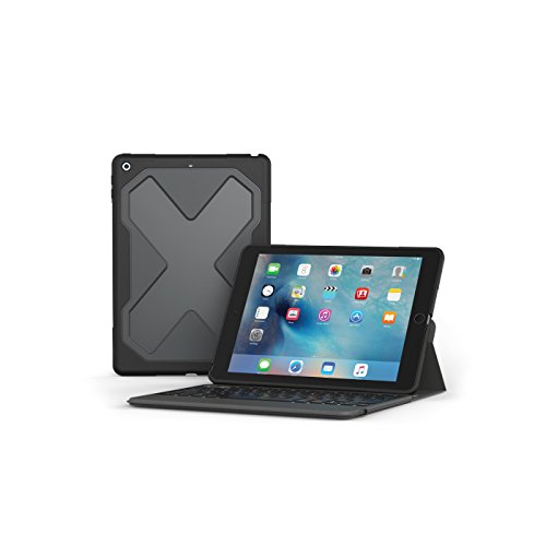 Product Cover ZAGG - Rugged Messenger - Backlit Case and Bluetooth Keyboard - Compatible with 2018 (G6) and 2017 (G5) Apple iPad 9.7