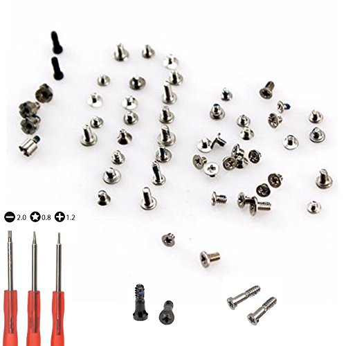 Product Cover Replacement Screws for iPhone 5, Full Set with Bottom Silver & Black Pentalobe Screws Included