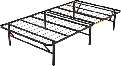 Product Cover AmazonBasics Foldable Metal Platform Bed Frame for Under-Bed Storage - Tools-free Assembly, No Box Spring Needed - Twin