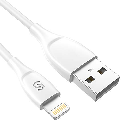 Product Cover Syncwire Short Lightning Cable [8 Inches] - Ultra-Durable [Apple Mfi Certified] iPhone Charger for iPhone Xs, Max, XR, X, 8, Plus, 7, Plus, 6S, Plus, iPad Mini/Air/Pro & More - White
