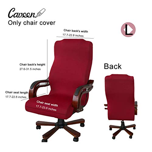 Product Cover CAVEEN Office Chair Cover Computer Chair Universal Boss Chair Cover Modern Simplism Style High Back Large Size (Chair not Included) red Large