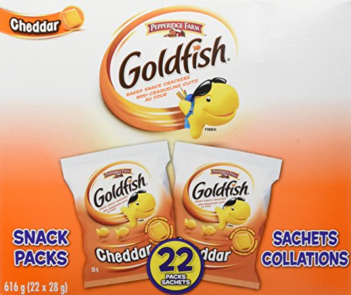 Product Cover Pepperidge Farm Goldfish Cheddar Crackers, 22 x 28g Snack Packs