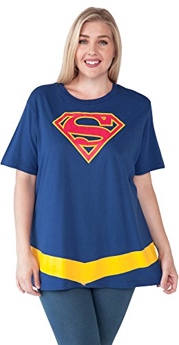 Product Cover DC Comics Plus Size T-Shirt Supergirl Logo Belt Print Costume