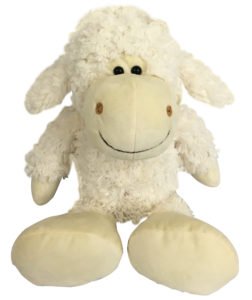 Product Cover Checkered Fun Lamb Stuffed Animal - Stuffed Sheep - Plush Toys - Great for Sheep Theme Nursery Decor - Cute Fluffy White Sheep Plush Lamb
