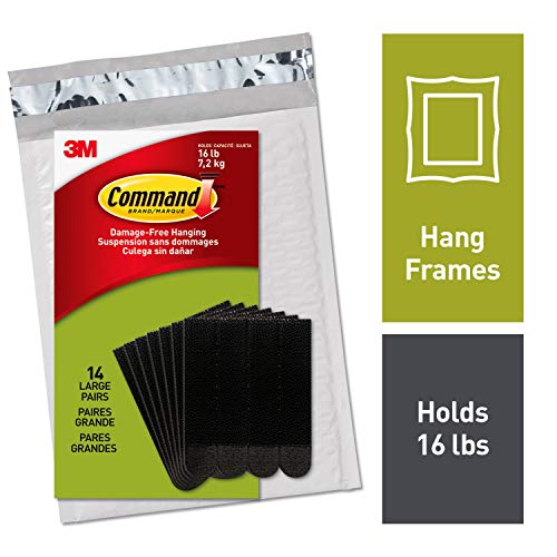 Product Cover Command Picture Hanging Strips 14 Pairs, Large, Black - PH206BLK-14NA