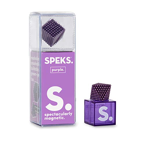 Product Cover Speks Magnetic Balls - Classic Purple Set of 512 (2.5mm) - Fun Stress Relief Desk Toy for Adults - Mashable Smashable Buildable