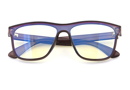 Product Cover GAMEKING GAMEKING Mega Translucent TR90 Frame Blue Light Blocking Computer Glasses for Digital Eyestrain Relief (Black)
