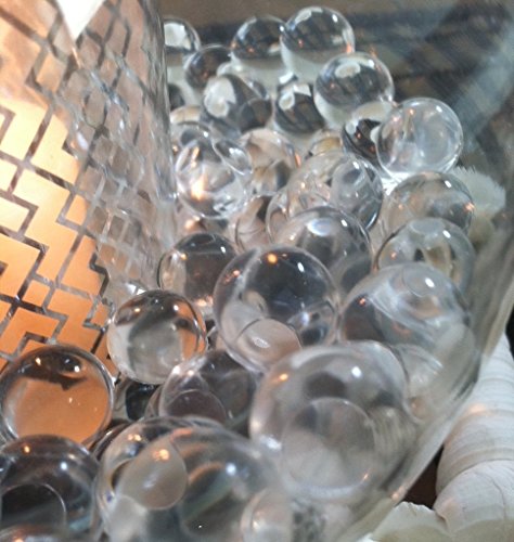Product Cover 1000pc Transparent Water Absorbing Gel Beads Used for Floating Pearls and Vase Fillers (Pearls Not Included)