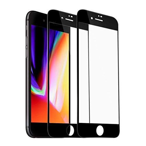Product Cover [2 Pack] iPhone 6s 6 Screen Protector, RHESHINE 6s 6 Tempered Glass 3D Touch Layer Full Coverage Scratch-Resistant No-Bubble Glass Screen Protector for iPhone 6s / iPhone 6 4.7'' (Black)