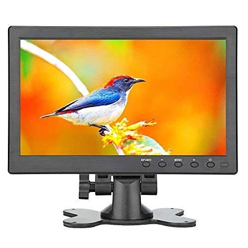 Product Cover Loncevon-10.1 inch Small Portable Laptop Computer Monitor with HDMI VGA Port; Raspberry pi Display Screen Monitor ; Video HDMI Monitor HD 1024x600 - Build with Dual Speakers, MP5 USB Port, Remote