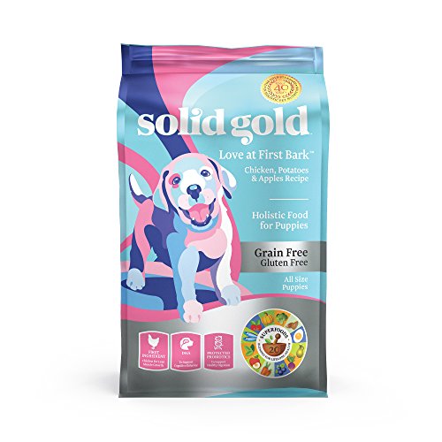 Product Cover Solid Gold - Love at First Bark - Natural Dog  Puppy Food - Holistic Superfoods Rich Food for Puppies of All Sizes & Breeds 4lbs
