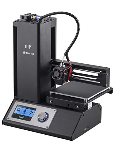 Product Cover Monoprice Select Mini 3D Printer V2 - Black with Heated (120 x 120 x 120 mm) Build Plate, Fully Assembled + Free Sample PLA Filament and MicroSD Card Preloaded with Printable 3D Models