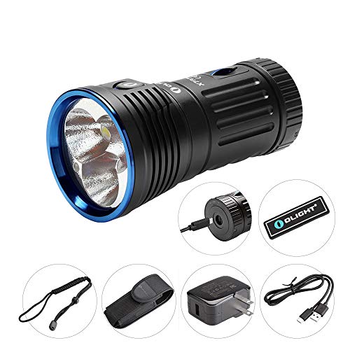 Product Cover Bundle: olight x7r Rechargeable Flashlight cree LED 12000 Lumen Most User-Friendly Ultra Bright Flashlight Updated verions of olight x6 Marauder with olight Patch