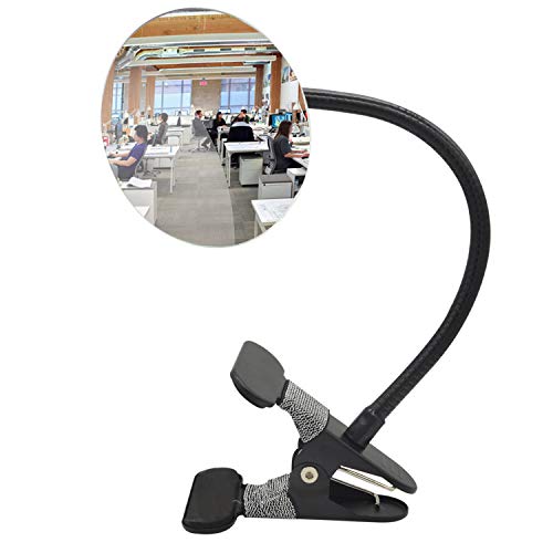 Product Cover Ampper Clip On Security Mirror, Convex Cubicle Mirror for Personal Safety and Security Desk Rear View Monitors or Anywhere (3.35
