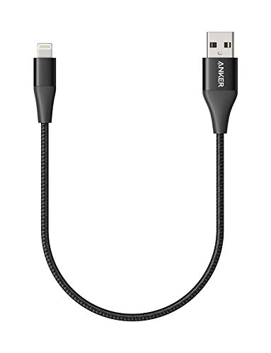 Product Cover Anker Powerline+ II Lightning Cable (1ft), MFi Certified for Flawless Compatibility with iPhone 11 / XS/XS Max/XR/X / 8/8 Plus / 7/7 Plus / 6/6 Plus / 5 / 5S and More(Black)