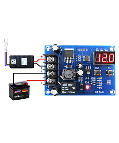 Product Cover Battery Charge Controller Protection Switch Digital Display On Off Relay Charge Controller for 12V 24V Battery