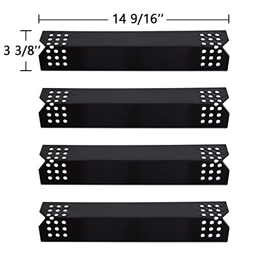 Product Cover SHINESTAR Grill Flame Tamers for Nexgrill 720-0783E 720-0830H 720-0896 720-0896B 720-0898 720 0896C, Grillmaster 720-0697, 14 9/16 inch Porcelain Steel Heat Plate Shields Replacement Parts (SS-HP003)