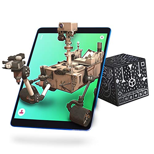 Product Cover MERGE Cube Augmented Reality STEM Toy - Educational Games for Learning Science, Math, Art and More in The Classroom and Home (1 Pack)