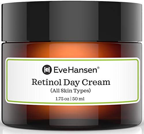 Product Cover Eve Hansen Retinol Cream Anti Aging Moisturizer for Face and Neck with Vitamins A, C, E, and Organic Extracts (Camellia, Cucumber, Apple) | For Wrinkles, Fine Lines, Dark Spots Day and Night 1.75 oz