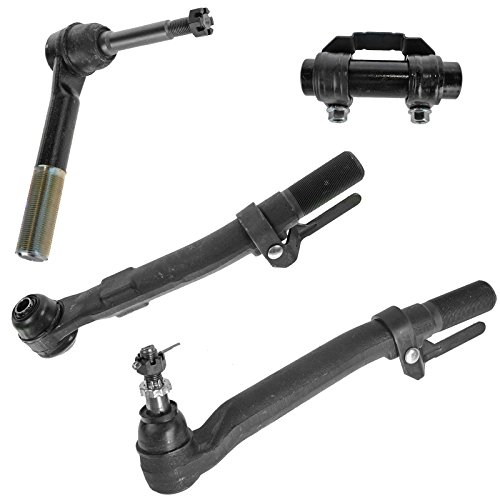 Product Cover 4 Piece Steering Kit Tie Rod End Adjusting Sleeve for Ford Super Duty 4WD