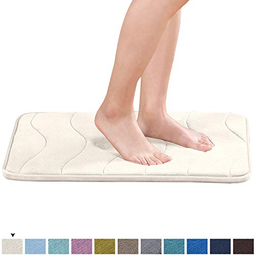 Product Cover Super Soft Microfiber Memory Foam Bath Rug Extra Absorbent and Comfortable Machine-Washable Bathroom Mat 24