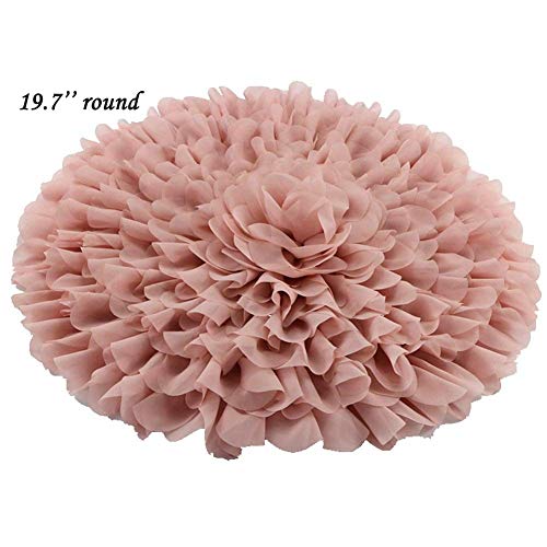 Product Cover Handcraft Soft Chiffon Round Flower Blanket Newborn Photography Props