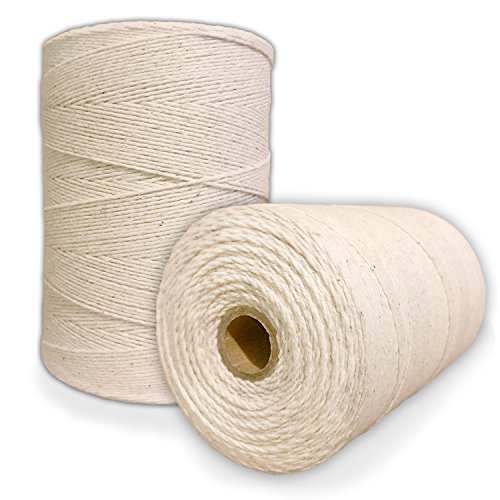 Product Cover Durable Loom Warp Thread (Natural/Off White), 8/4 Warp Yarn (800 Yards), Perfect for Weaving: Carpet, Tapestry, Rug, Blanket or Pattern - Warping Thread for Any Loom
