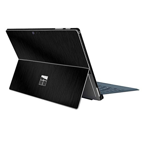 Product Cover ProElife Ultra Slim Decal Skin Sticker Cover Protector for Microsoft Surface Pro 6 2018 / Surface Pro 5 2017 / Surface Pro 4 12.3-Inch (Not Fit for Surface Pro 7) (Black)