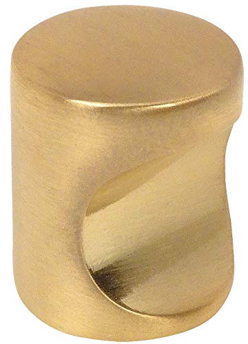 Product Cover 10 Pack - Cosmas 3312BB Brushed Brass Contemporary Cabinet Hardware Finger Pull - 3/4