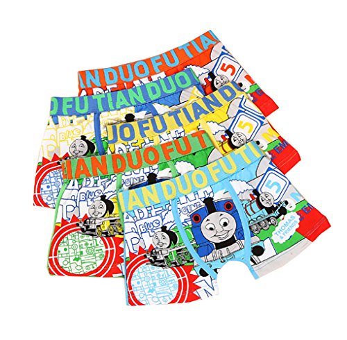 Product Cover YUMILY 2-8 Years Old Boys Colorful Boxer Briefs Cartoon Character Underwear