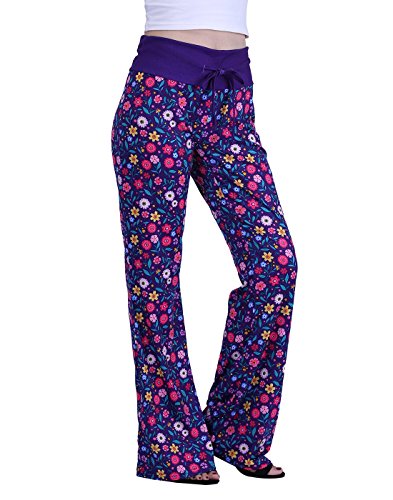 Product Cover HDE Womens Pajama Pants Wide Leg Sleepwear Casual Loose Lounge PJ Bottoms