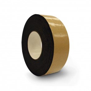Product Cover TP2BR Butyl Double-Sided Aggressive Reinforced Black Butyl Rubber Vapor Barrier Tape 2