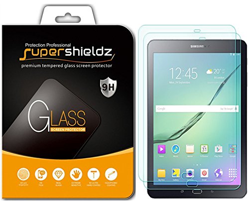 Product Cover (2 Pack) Supershieldz for Samsung Galaxy Tab S2 (9.7 inch) Screen Protector, (Tempered Glass) Anti Scratch, Bubble Free