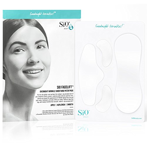 Product Cover SiO Beauty FaceLift | Neck, Forehead, Eye & Smile Anti-Wrinkle Patches | Overnight Smoothing Silicone Patches For Face, Neck, Forehead, Eye & Smile Fine Lines And Signs Of Aging