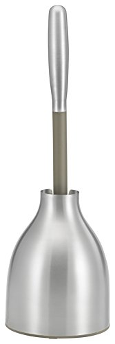 Product Cover Polder BTH-6318-47T Stainless Steel Toilet Plunger Caddy, Includes Plunger, 5.5
