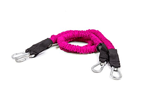 Product Cover BodyBoss Resistance Bands - Custom Resistance Bands for Total Body Workouts (Hot Pink)